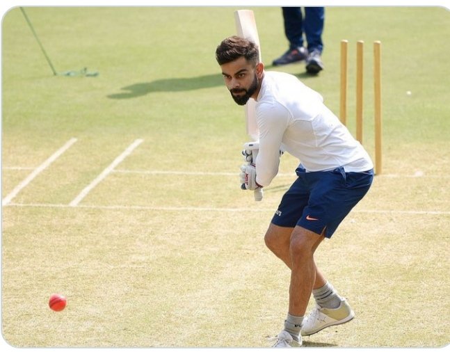 virat kohli practice with pink ball