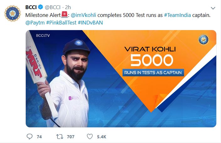 Virat Kohli becomes fastest to 70 international hundreds, second-fastest to 27 Test tons