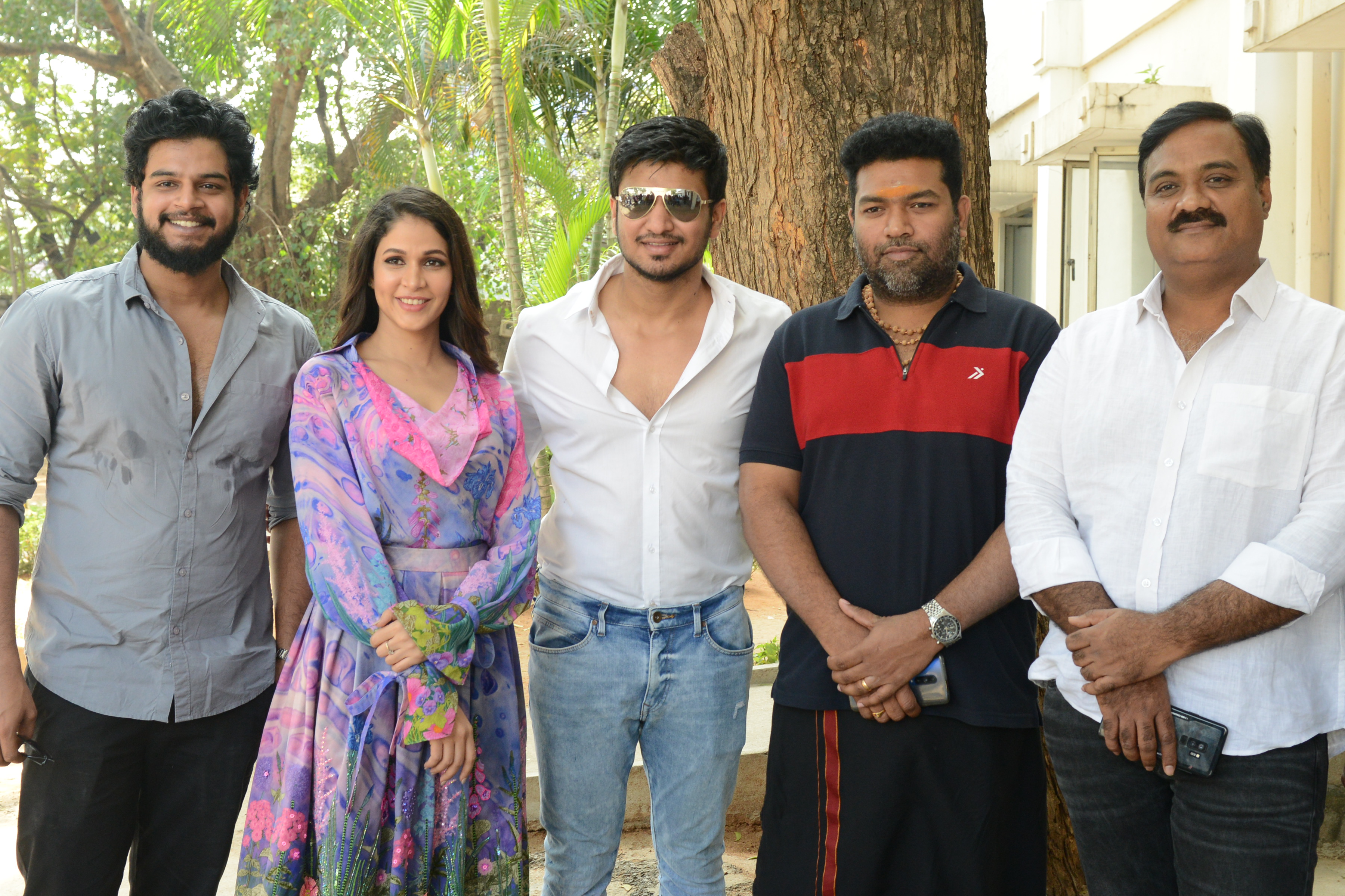 arjun suravaram movie team held a press meet at hyderabad due to success of movie