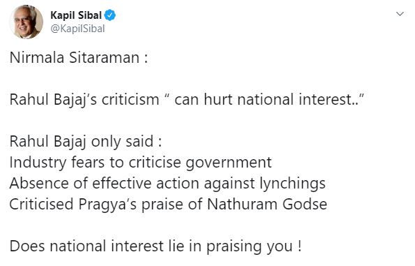 business news, finance minister, rahul bajaj, nirmala sitharaman, piyush goyal, कारोबार न्यूज, वित्त मंत्री, निर्मला सीतारमण, पीयूष गोयल, राहुल बजाज