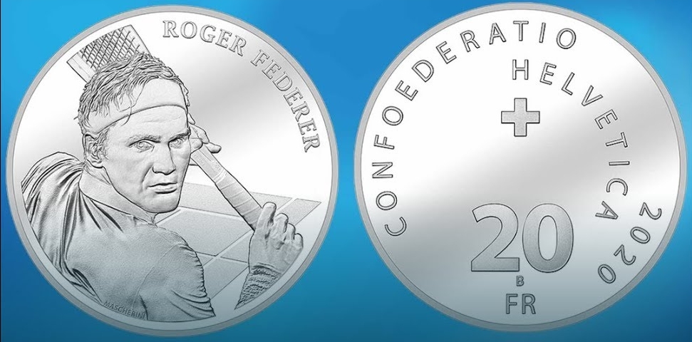 swiss tennis star roger federer is the first living swiss to have a coin minted in their honour