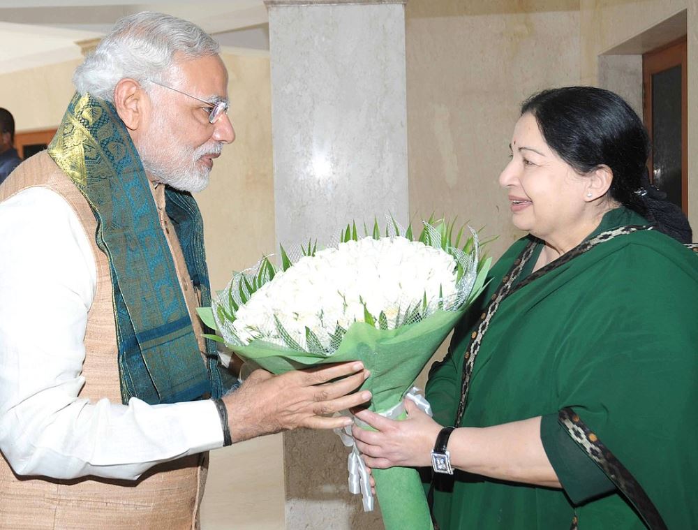 Pm modi and J. Jayalalithaa