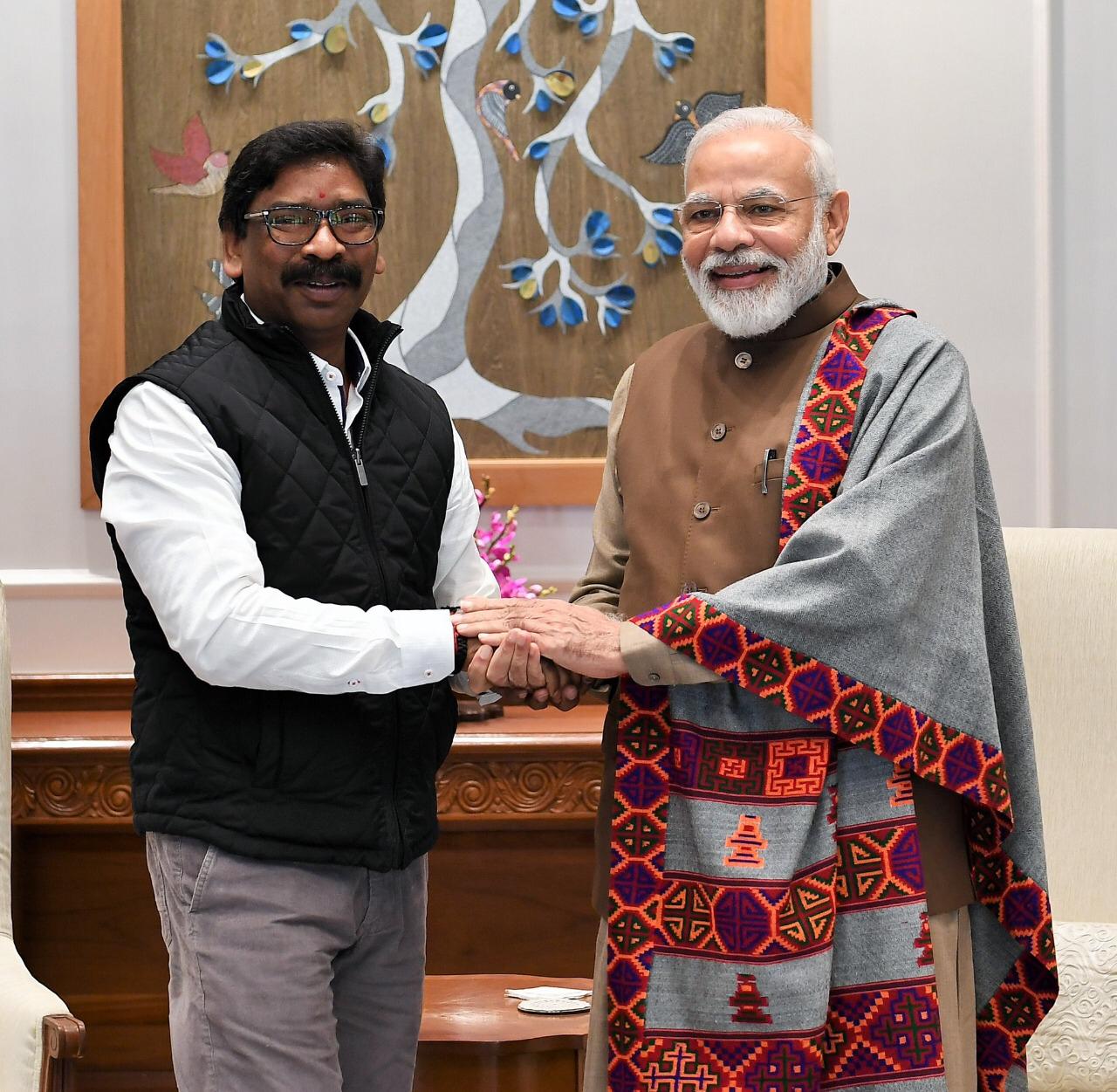 Jharkhand CM meets with PM