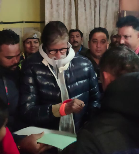 Amitabh Bachchan reached Bilaspur