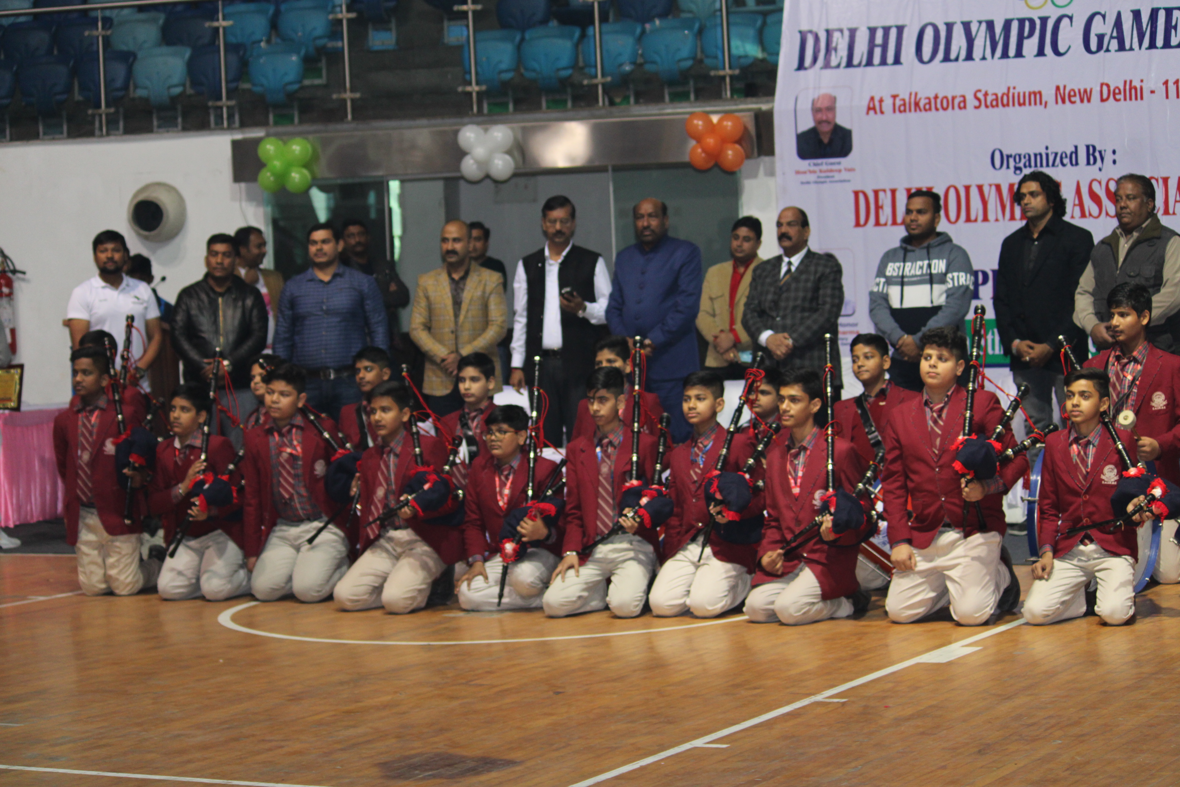 Delhi olympic games started with rope skipping