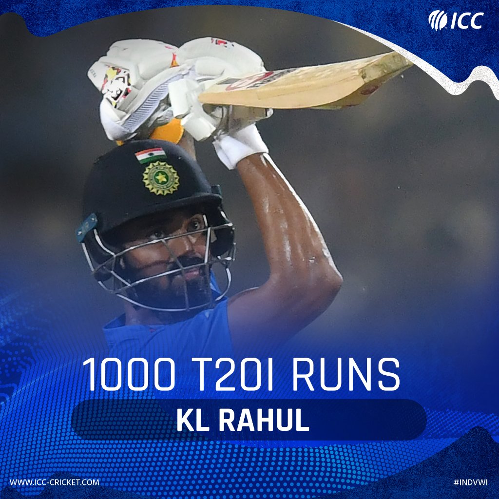 kl rahul reach 1000 runs in t20s