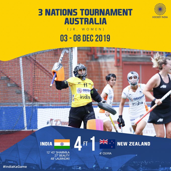 India junior women crush New Zealand