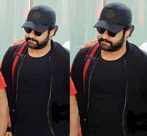 jr ntr at vishaka ariport during at rrr movie shooting