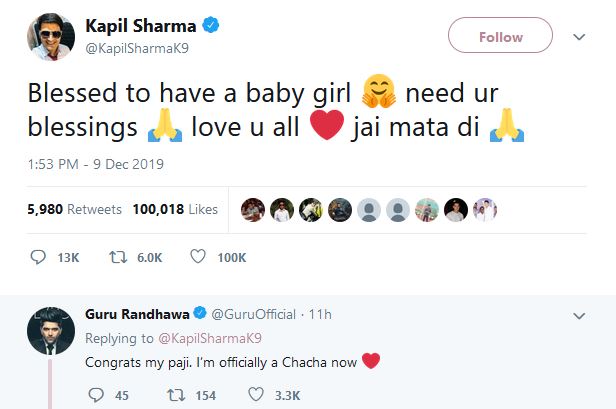 Kapil Sharma, Kapil Sharma news, Kapil Sharma updates, Kapil Sharma becomes father