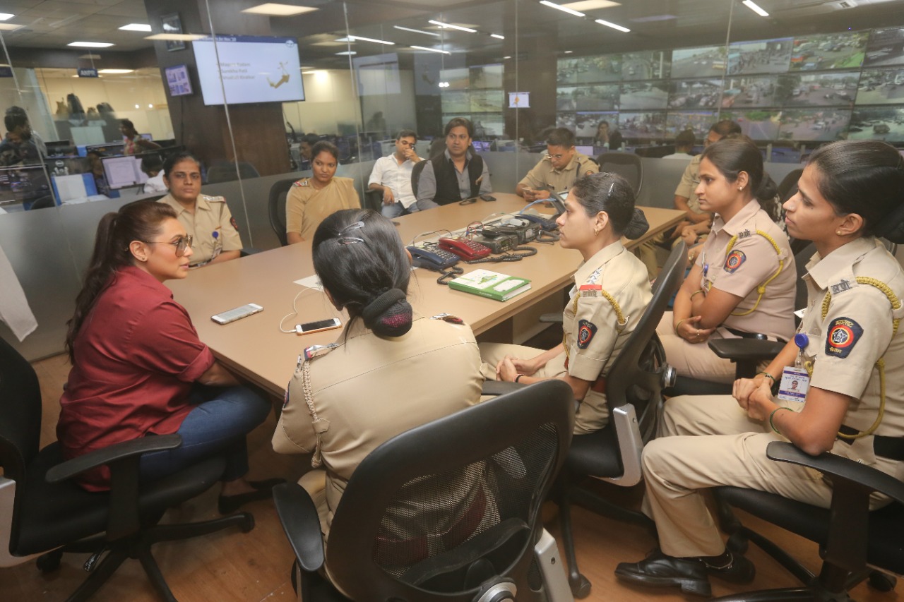 Rani mukerji visits mumbai pcr