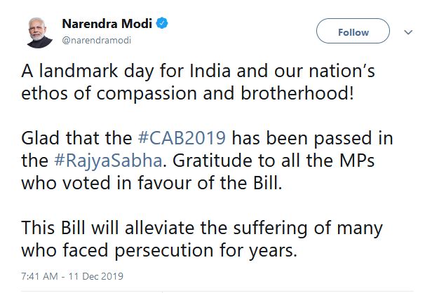 MODI TWEET