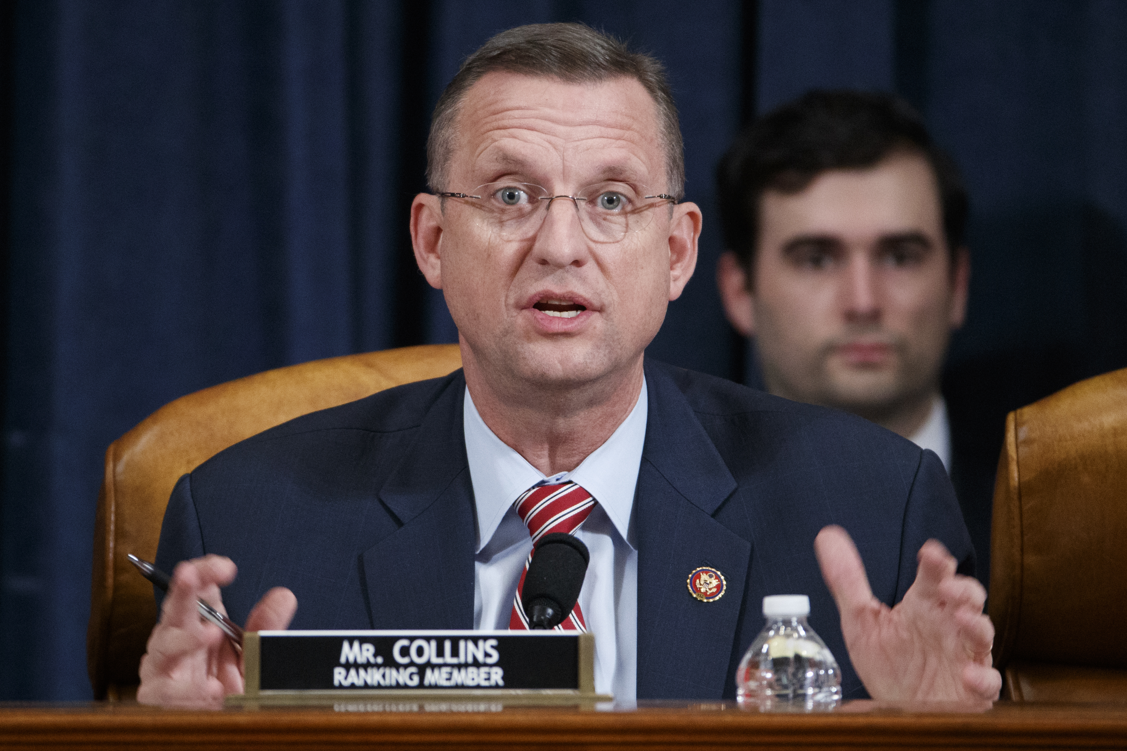 Ranking member Rep. Doug Collins, R-Ga. speaks during a House Judiciary Committee markup of the articles of impeachment against President Donald Trump on Capitol Hill in Washington, on Wednesday.