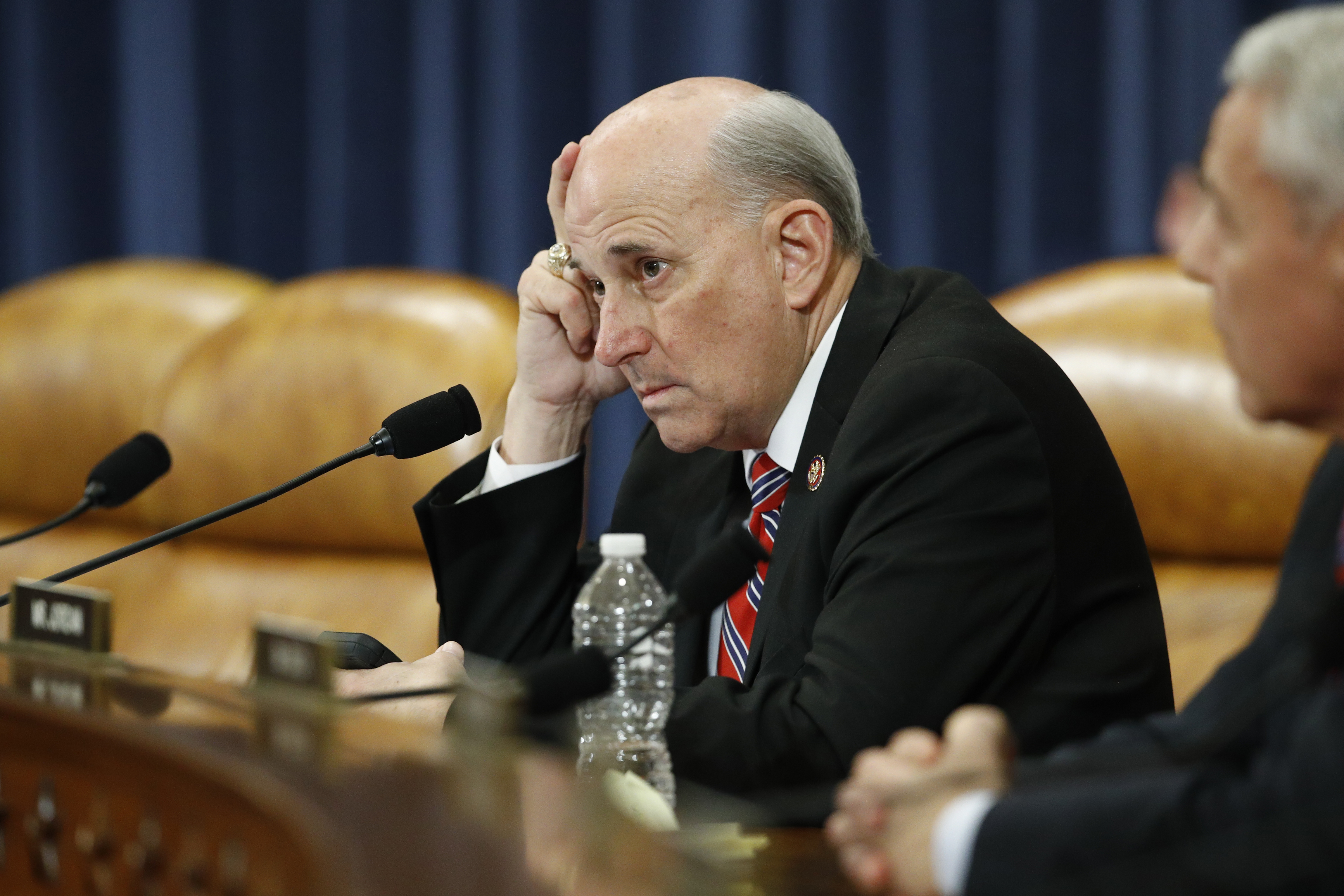 Rep. Louie Gohmert, R-Texas listens gives during a House Judiciary Committee markup of the articles of impeachment against President Donald Trump, on Wednesday.