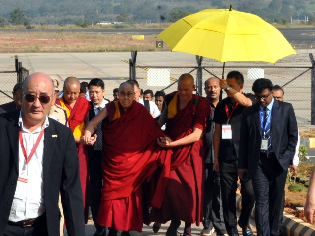 Tibetan religion guru Dalai Lama came to Hubli