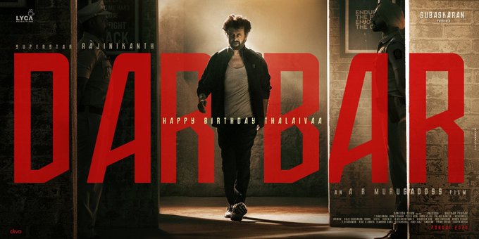 Darbar special poster out on Rajini's birthday