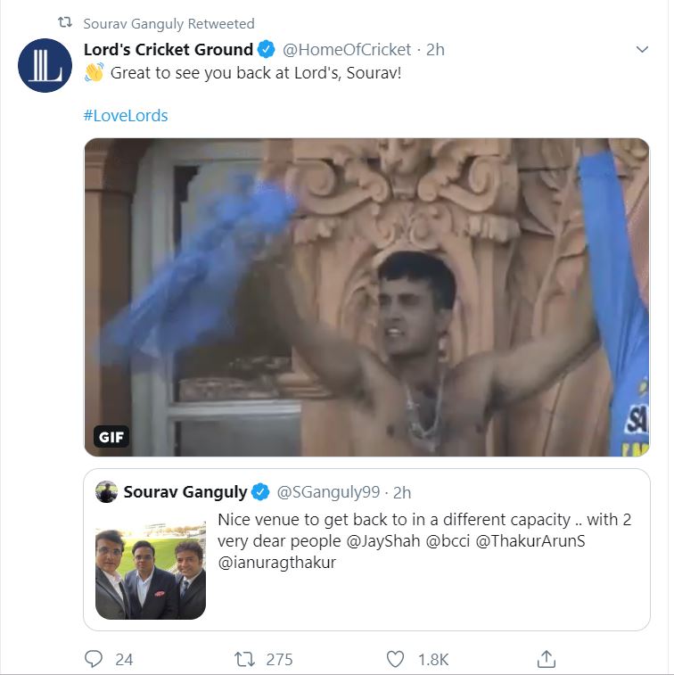 Sourav ganguly, lords