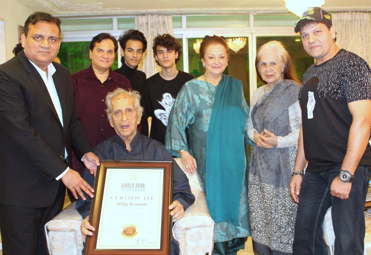 Dilip Kumar, Dilip Kumar news, Dilip Kumar updates, Dilip Kumar honoured, Dilip Kumar got world book records