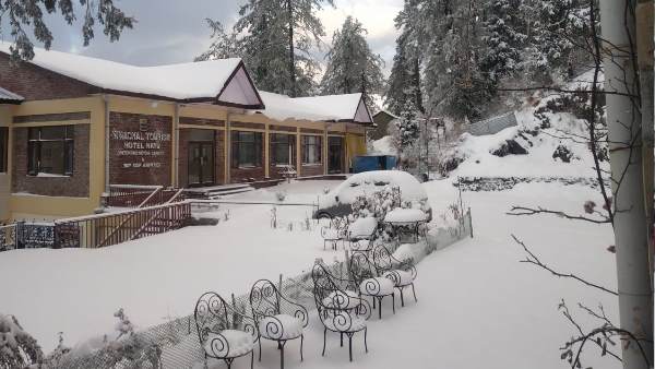 a white blanket of snow, as the region receives snowfall