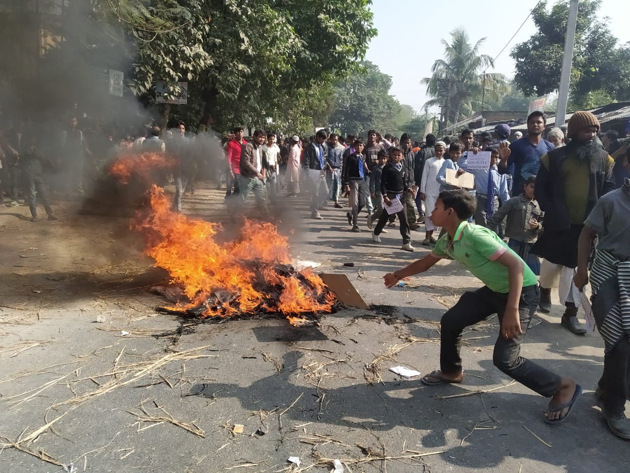 اسلام پور:شہریت ترمیمی بل اور این آر سی کے خلاف پرُزور احتجاج