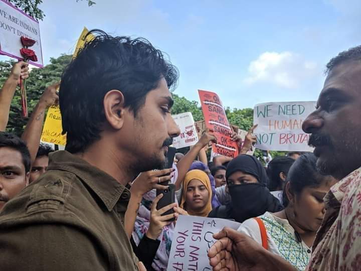 mass protest against citizenship amendment act held at chennai valluvar kottam