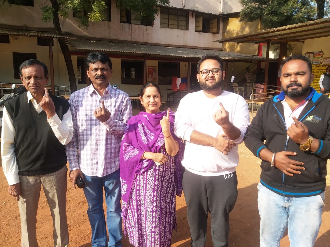 Yash Naidu came to Raipur to vote from Canada