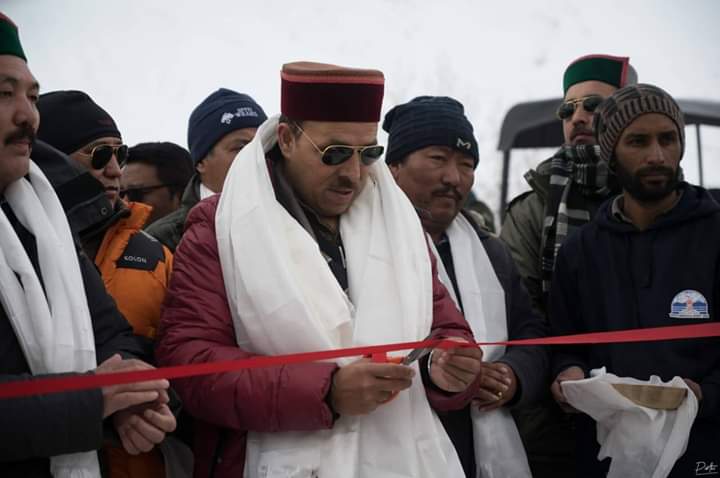 Sports activities begin at the highest ice hockey rink in Kaza