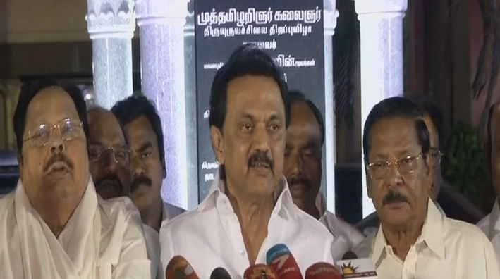 DMK President MK Stalin in Chennai