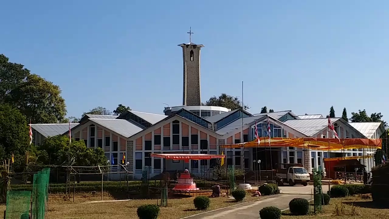 jashpur church in christmas