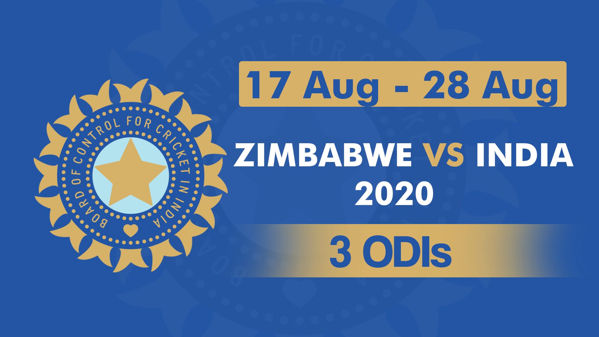 Zimbabwe vs India 2020