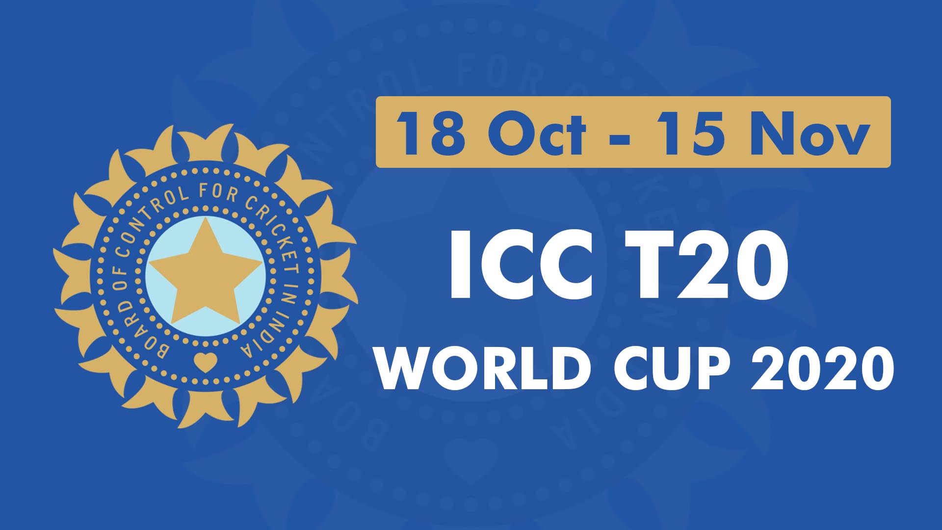 ICC T20 World Cup 2020