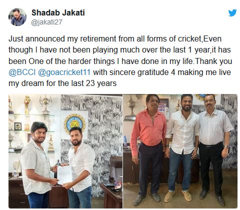 Shadab Jakati retires