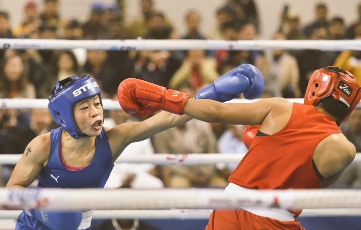 Mary Kom and Nikhat Zareen