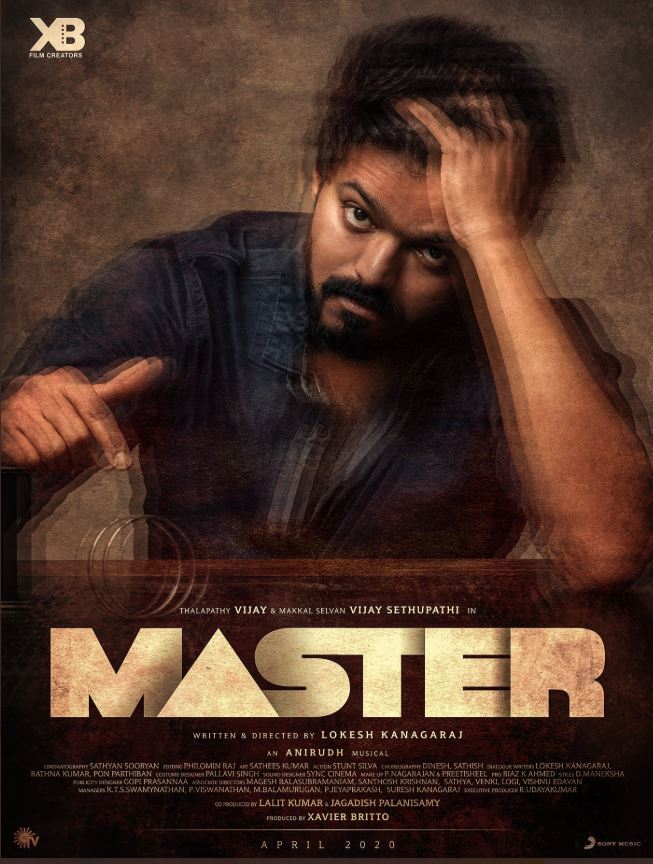 vijay starrer master movie first look poster released