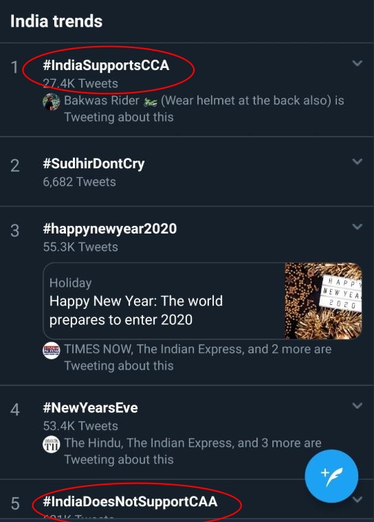 twitter trending