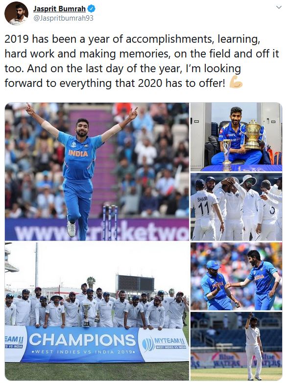 jaspreet bumrah, bumrah shared 2019 memory, bumra on tweeter, ବୁମରାଙ୍କ 2019, କେମିତି ଥିଲା ବୁମରାଙ୍କ 2019, ସ୍ମୃତି ସେୟାର କଲେ ବୁମରା