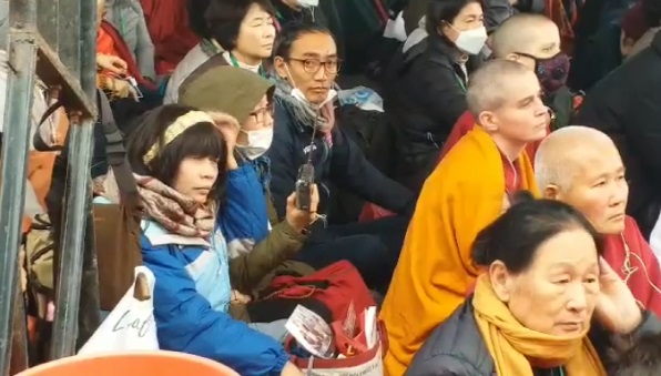 Dalai Lama teaching session in bodh Gaya