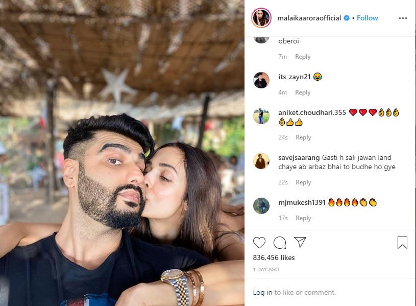 Malaika gets trolled for sharing picture with arjun kapoor