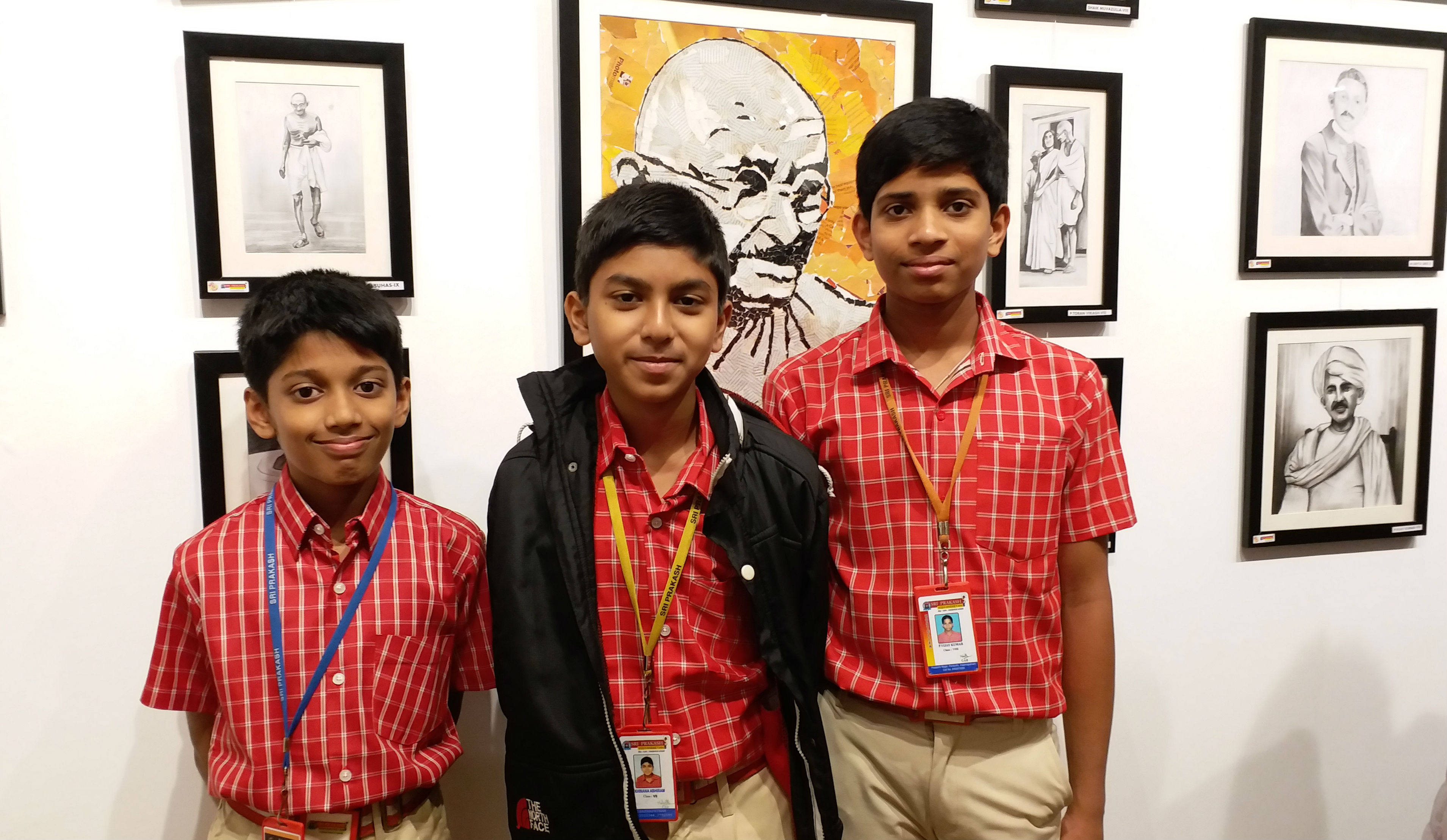 Gandhiji painting exhibition in India International Center