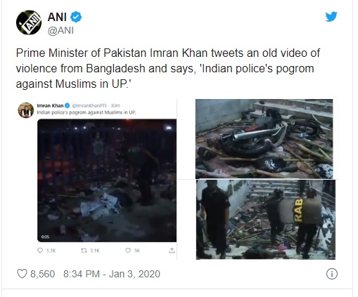 UP police expose Pakistan PM Imran Khan fake video