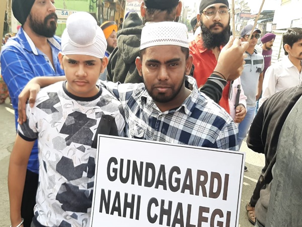 hyderabad muslims protest attack on Nankana Sahib gurudwara