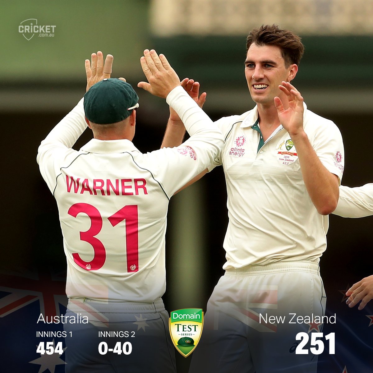 aus vs nz nathan lyon takes five wicket and puts new zealand under pressure in sydney test