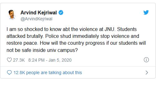 JNU violence