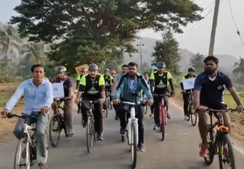 Koppal DC  riding On Cycle