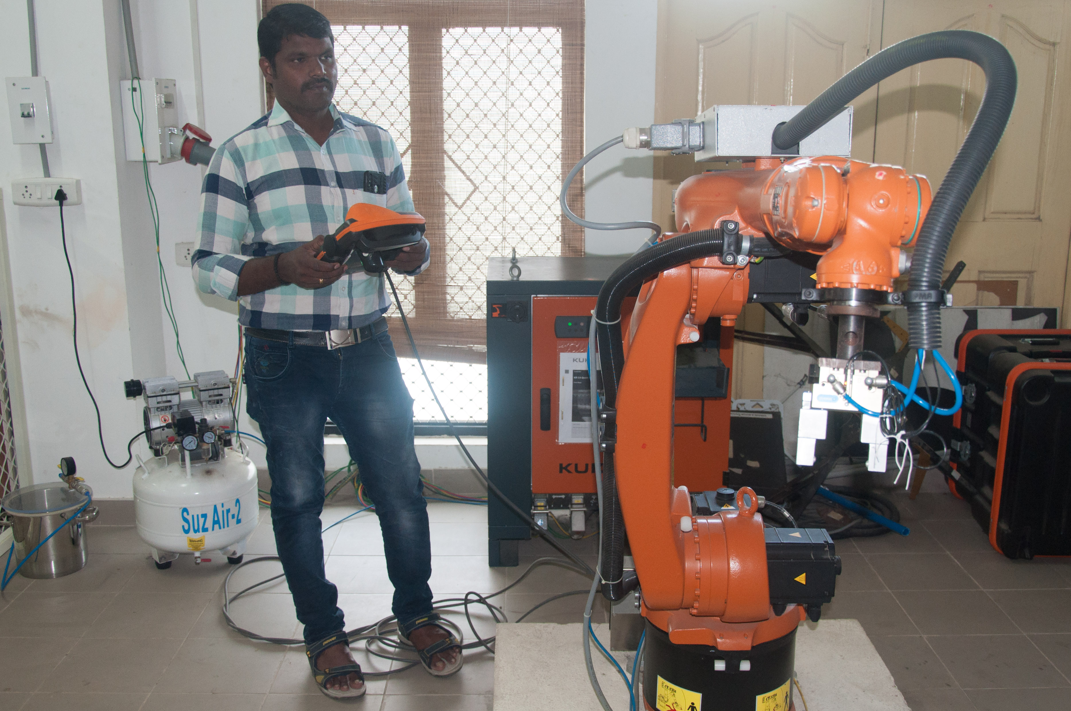 An Industrial Robot that will be integrated with the upcoming ‘Robotics Research and Teaching Laboratory’ in Dept of Engineering Design, IIT Madras