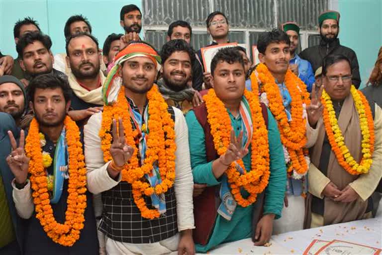 nsui-won-all-post-in-sampoornanand-sanskrit-university-students-union-election