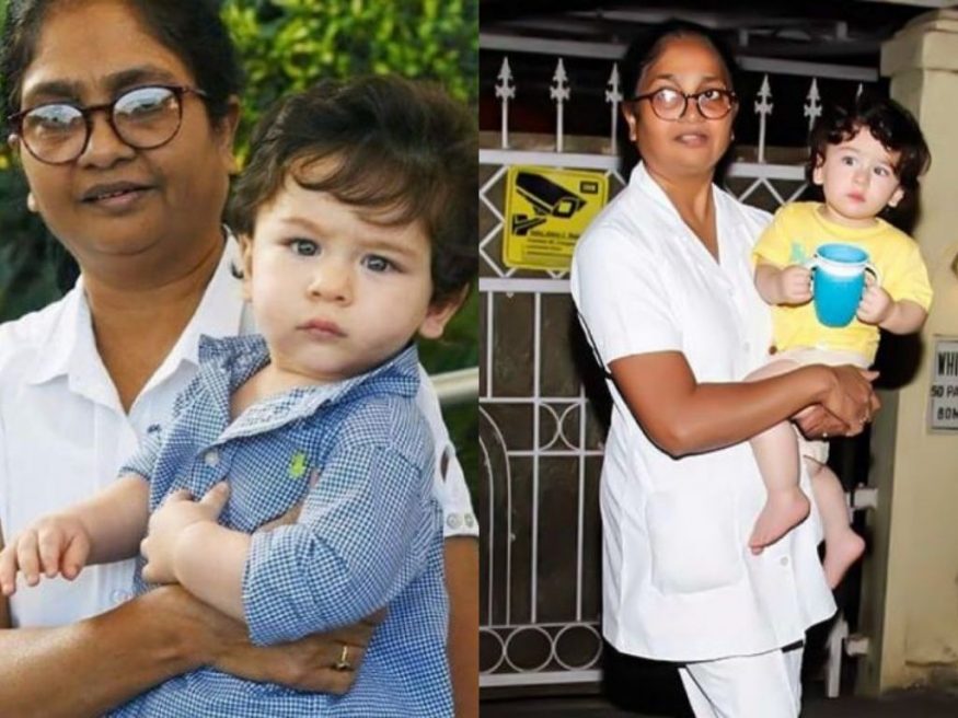 taimur ali khan with his nanny