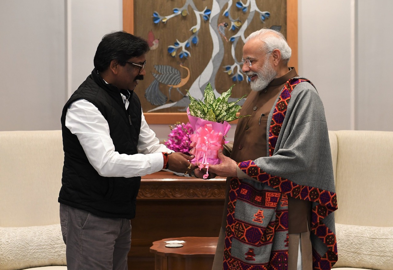 Hemant Soren met PM Modi in delhi