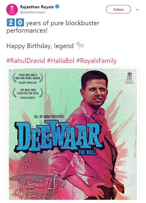 rahul dravid birthday