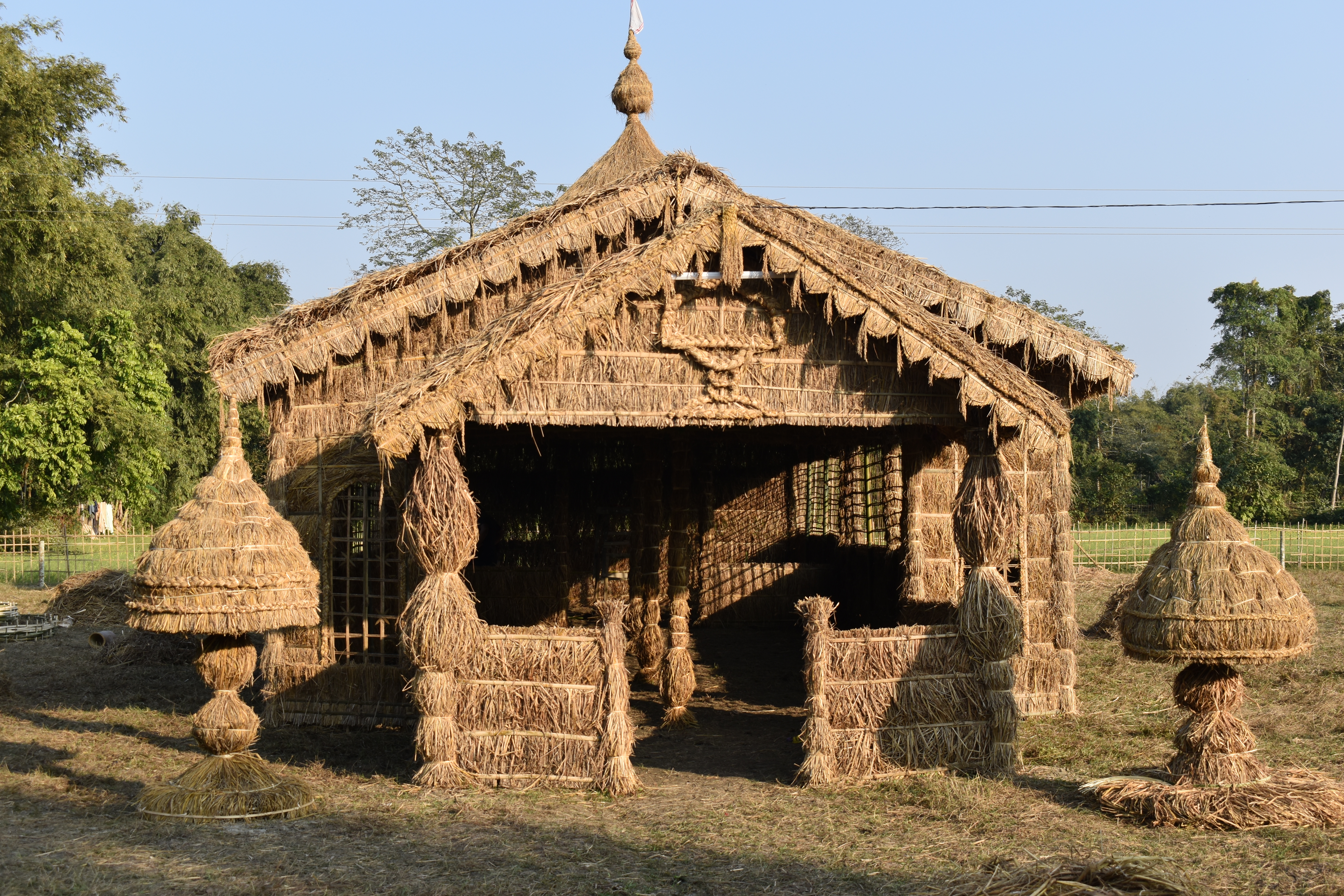 magh bihu preparation at batadrava in nagaon