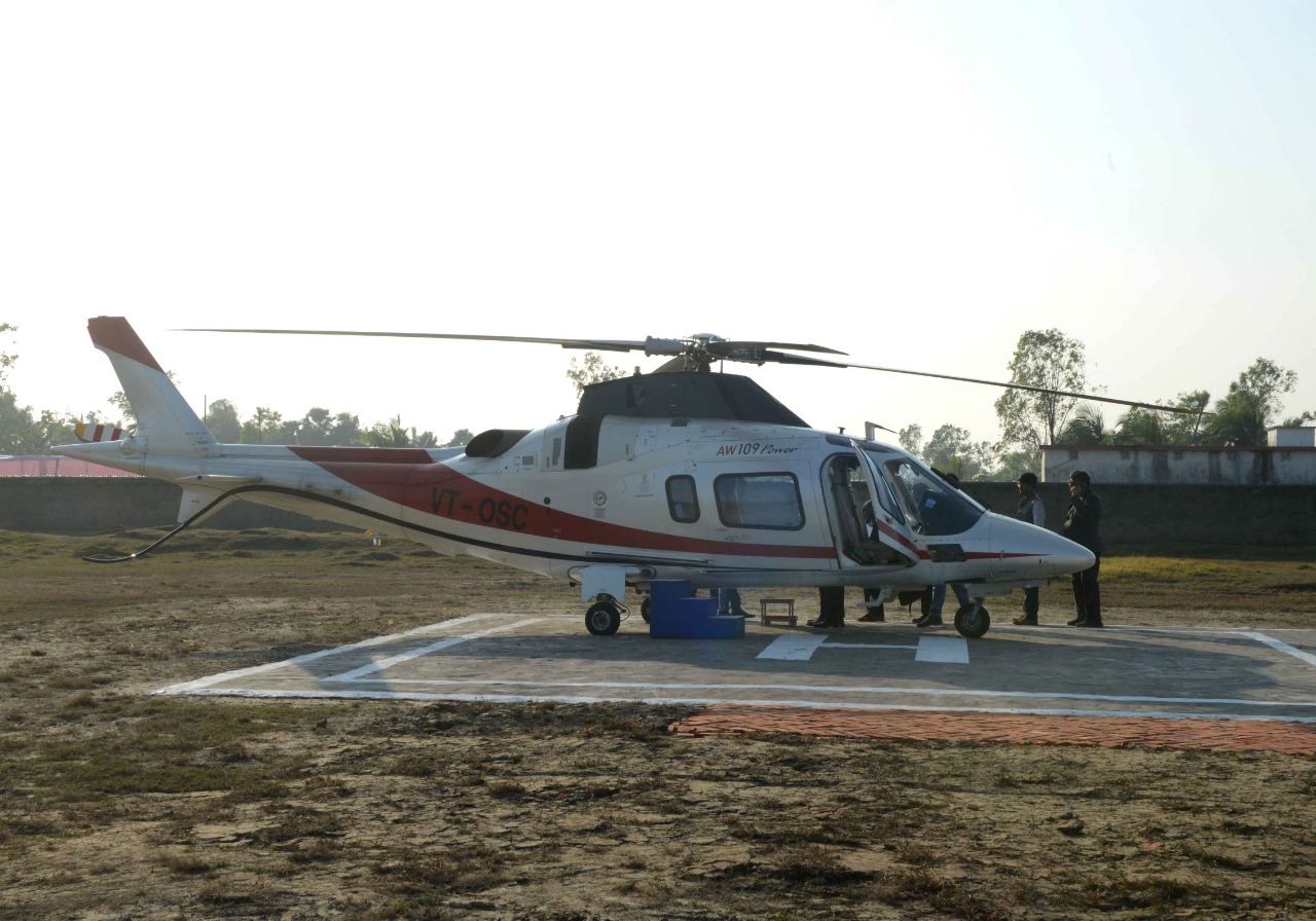 air ambulance on helipad